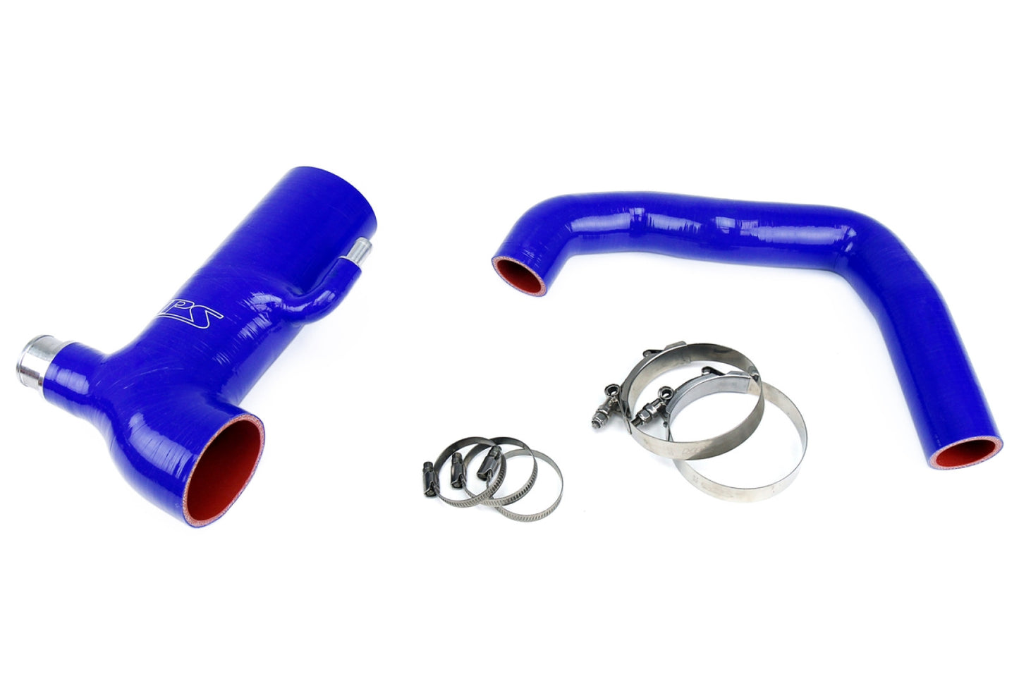 HPS Blue Reinforced Silicone Post MAF Air Intake Hose Sound Tube 2pc Kit for Subaru 13-16 BRZ