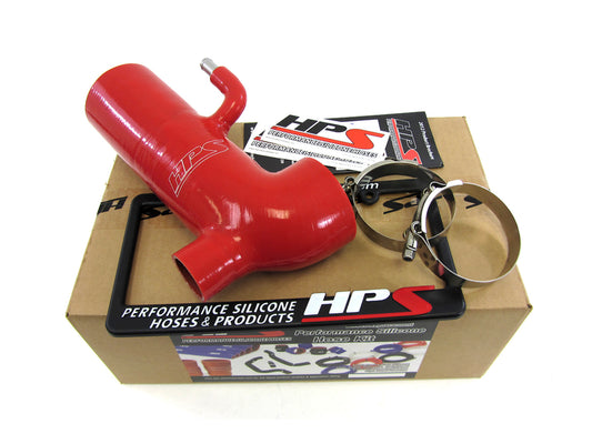 HPS Red Reinforced Silicone Post MAF Air Intake Hose Kit - Retain Stock Sound Tube for Subaru 13-16 BRZ