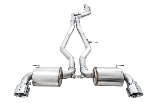 AWE Tuning AWE Non-Resonated Touring Edition Exhaust for A90 Supra - 5" Chrome Silver Tips