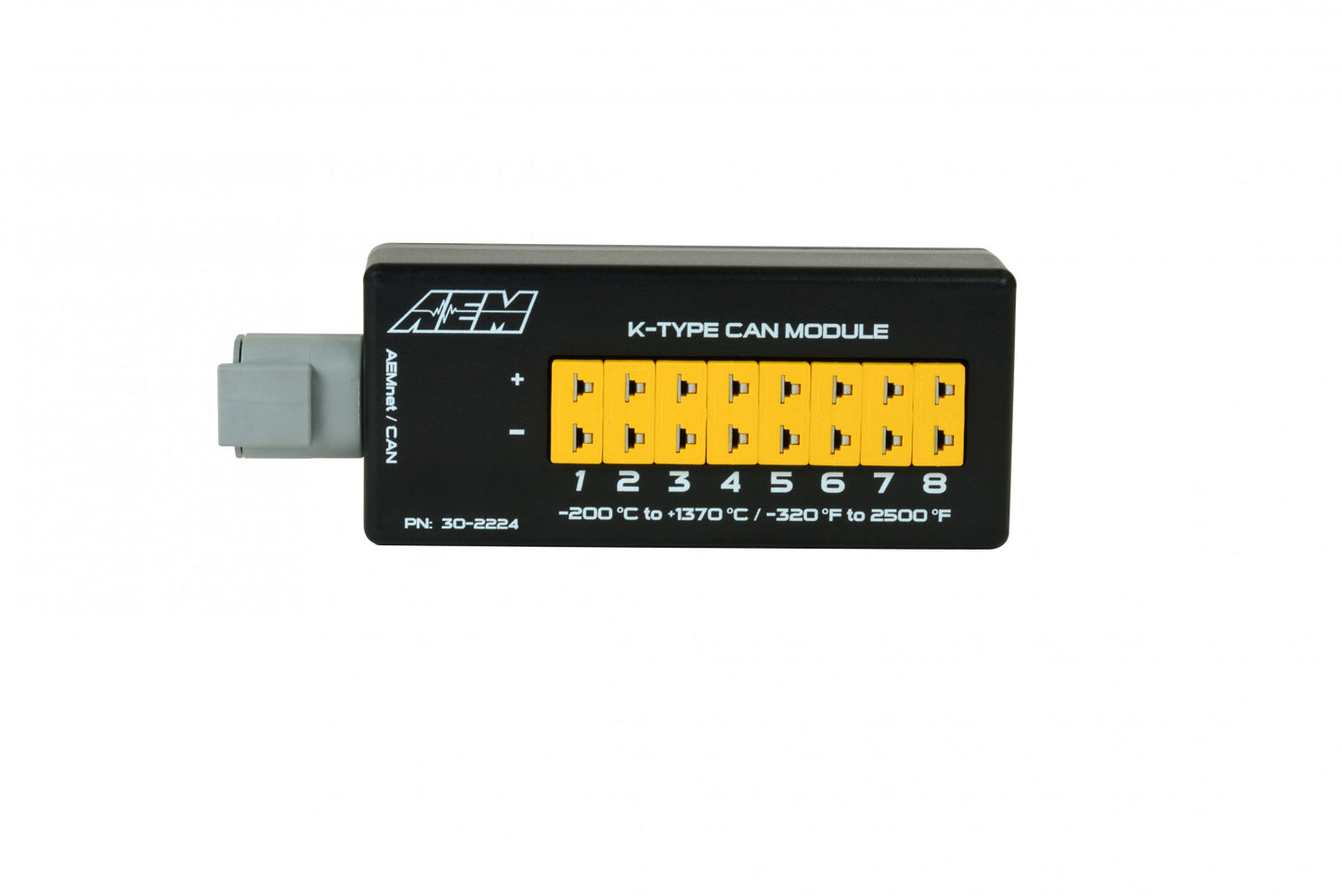 AEM 8-Channel K-Type Thermocouple EGT/Temperature Sensor Module with CANbus connectivity