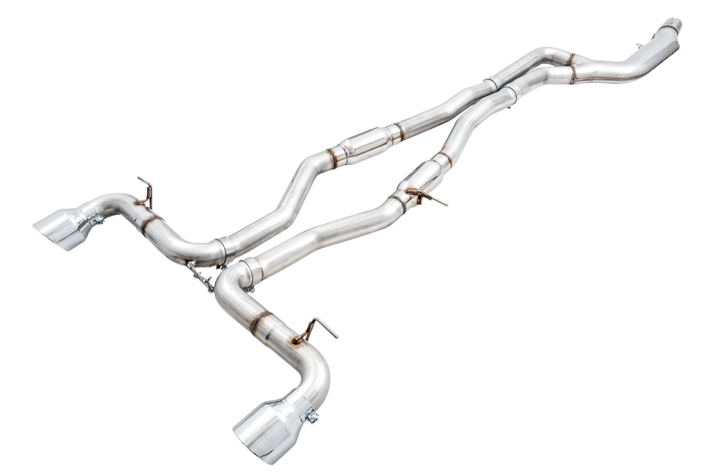 AWE Tuning AWE Track Edition Exhaust for A90 Supra - 5" Chrome Silver Tips