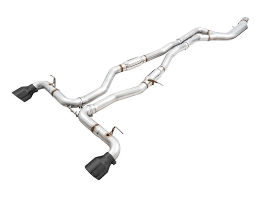 AWE Tuning AWE Track Edition Exhaust for A90 Supra - 5" Diamond Black Tips